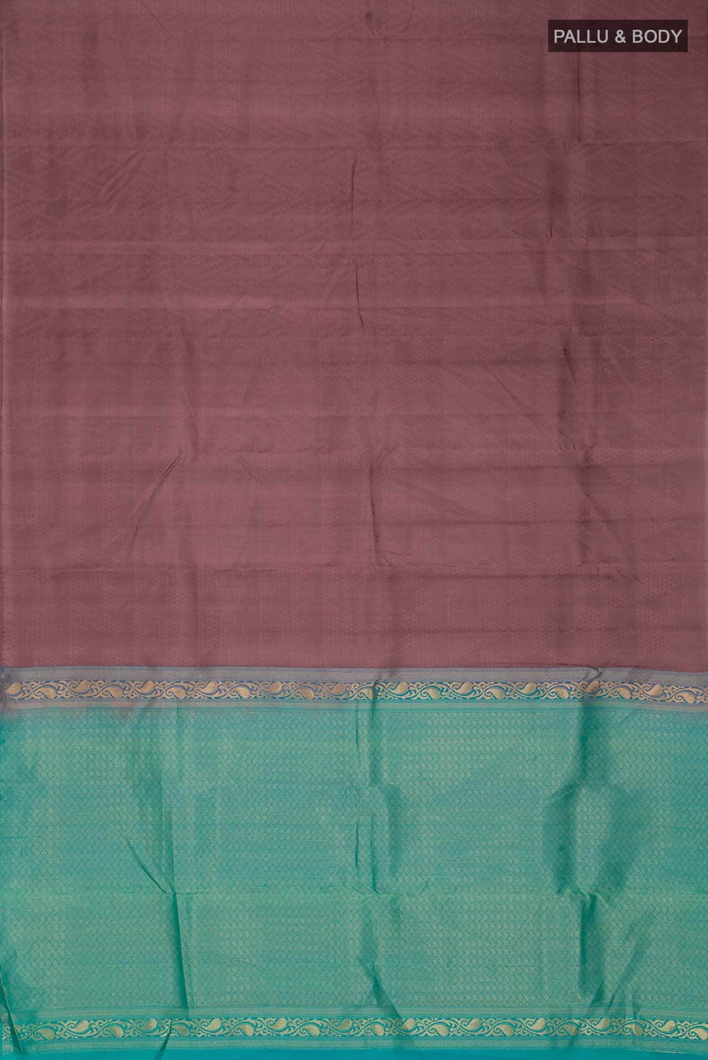 Dark Mauve Kanchipuram Silk Saree