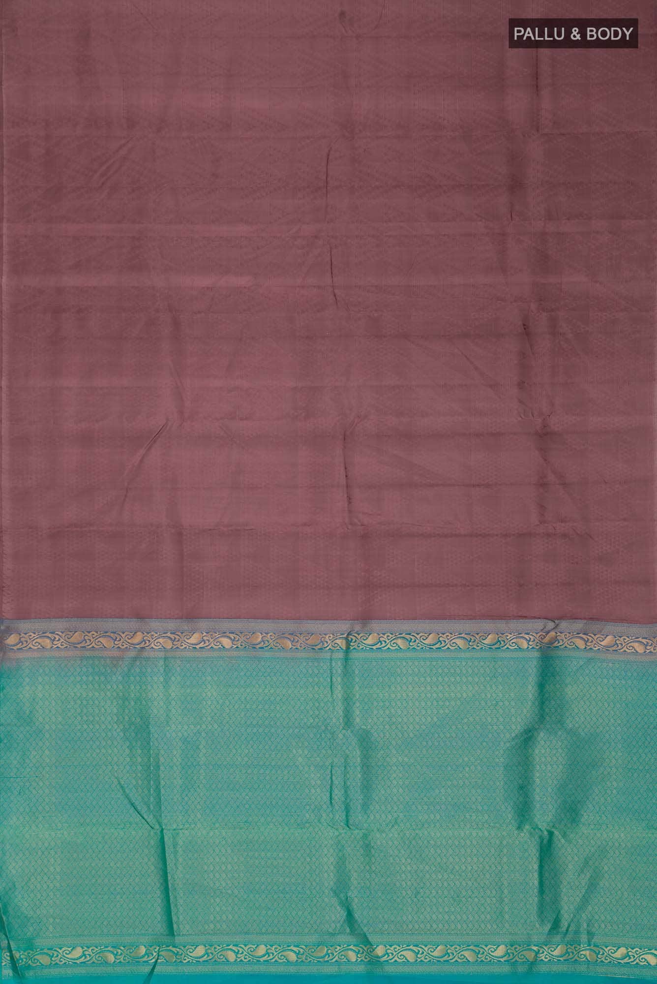 Dark Mauve Kanchipuram Silk Saree