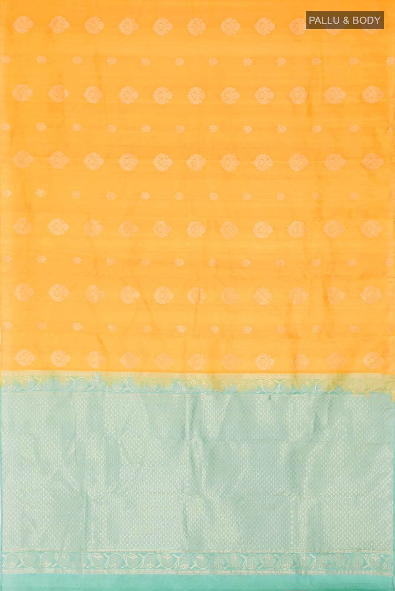 Yellow Kanchipuram Silk Saree