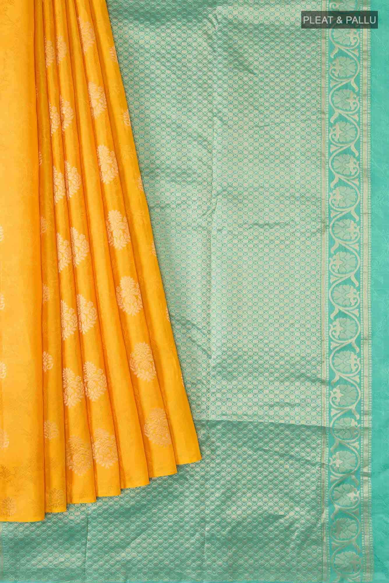 Yellow Kanchipuram Silk Saree