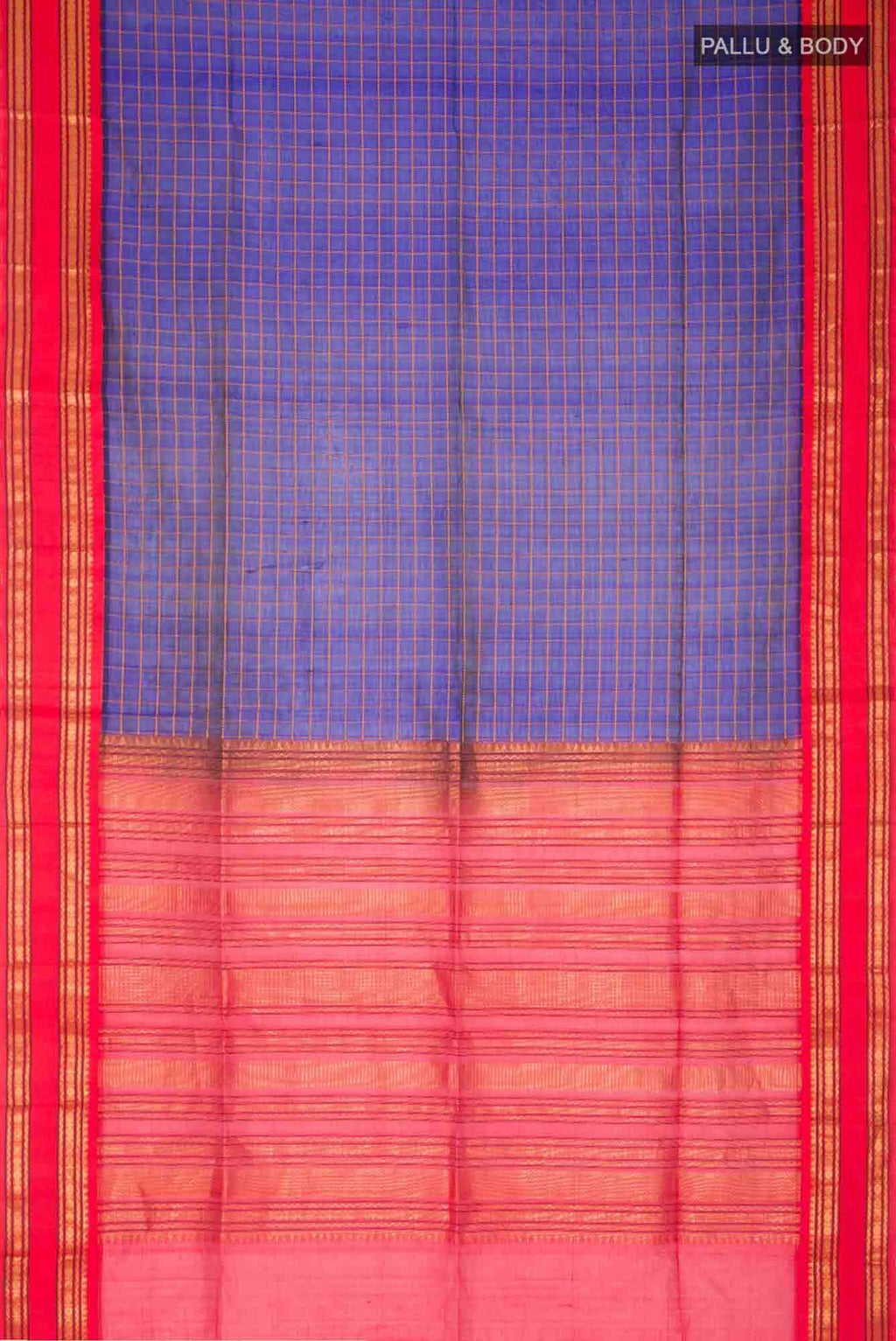 Blue Coimbatore Silk Cotton Saree