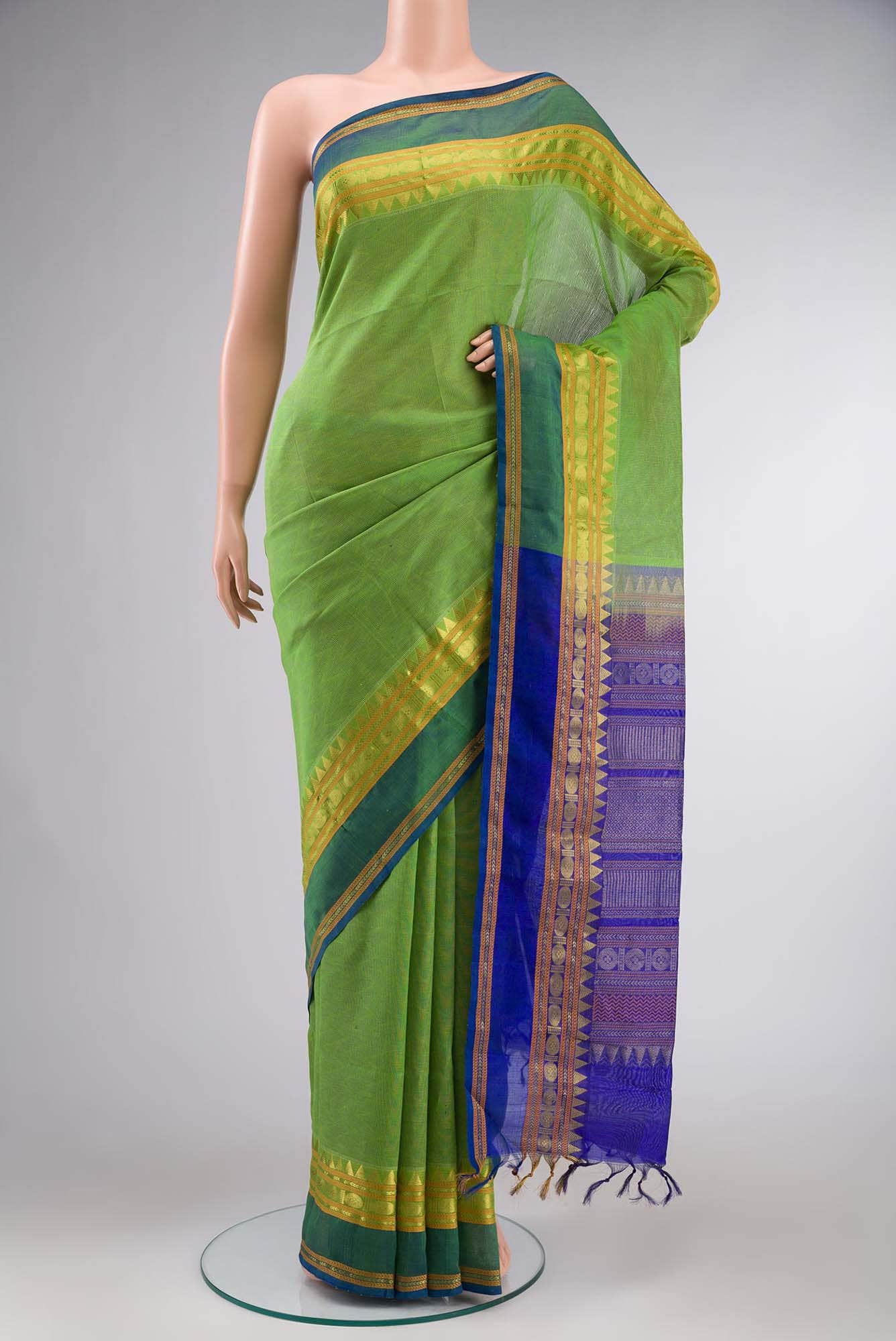 Green Coimbatore Silk Cotton Saree