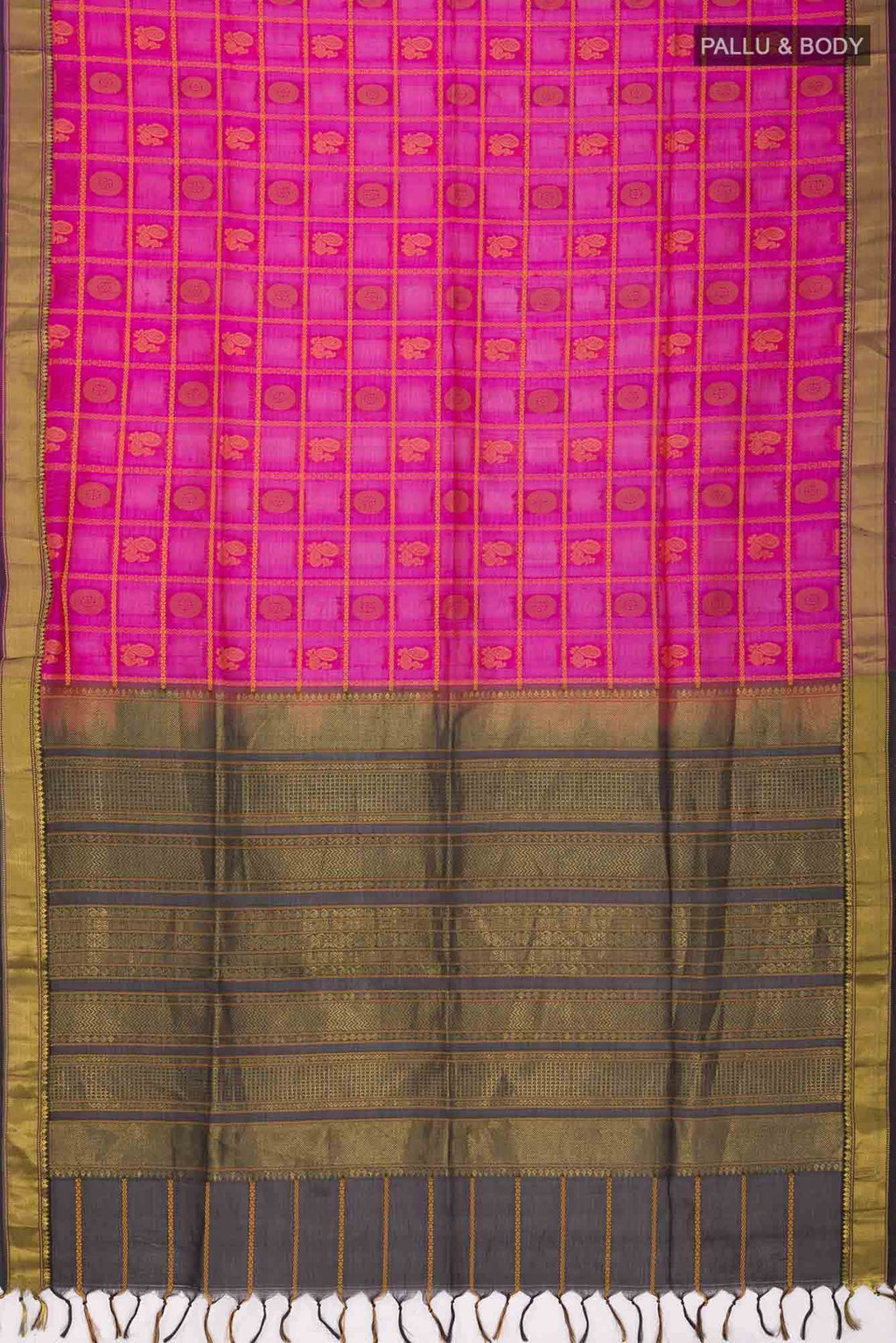 Pink Silk Cotton Saree