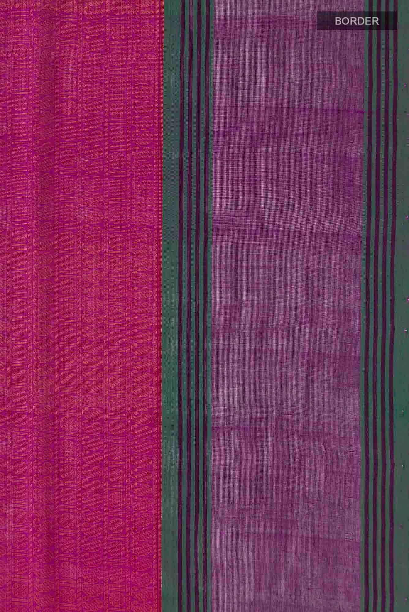 Magenta Silk Cotton Saree
