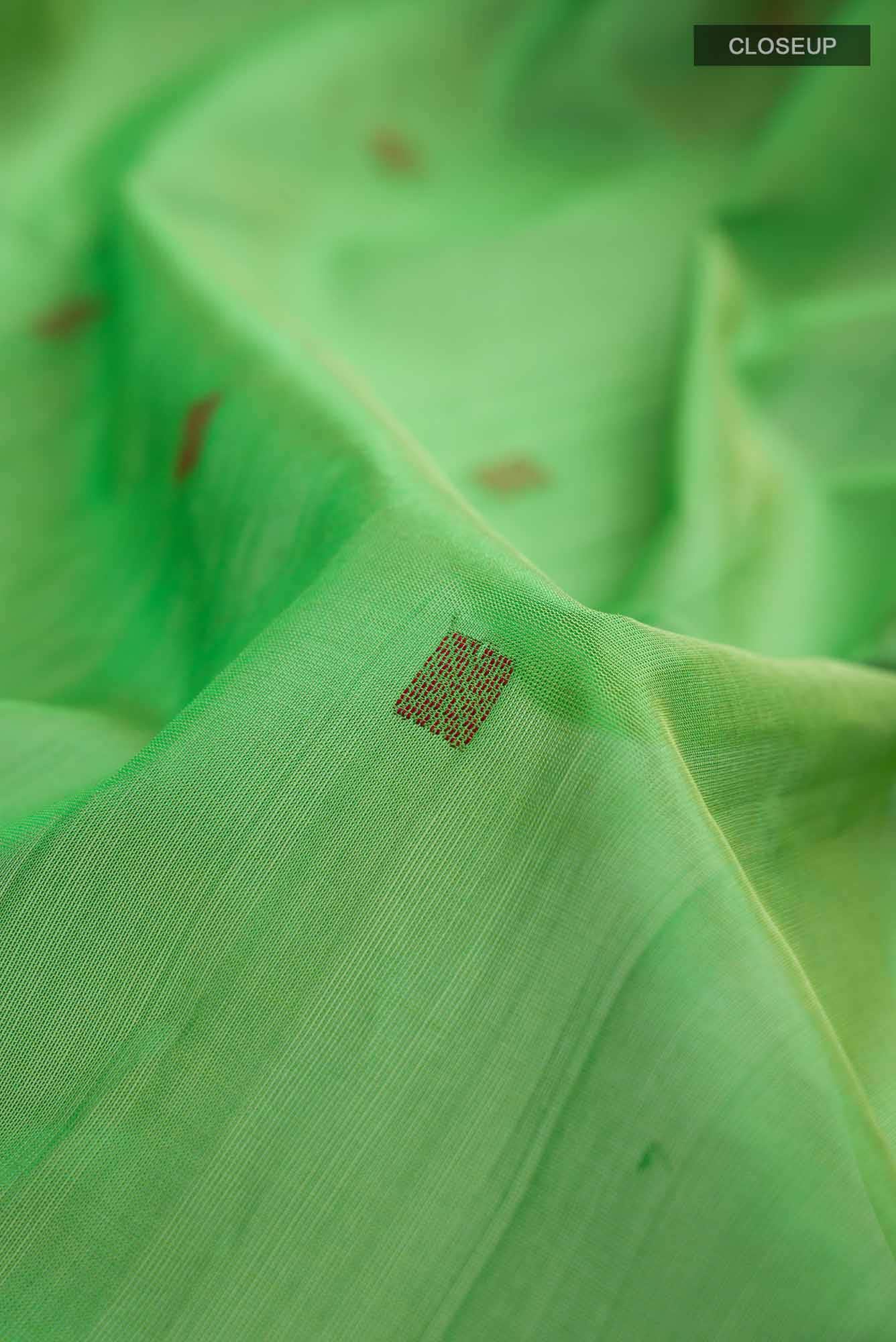 Parrot Green Coimbatore Silk Cotton Saree