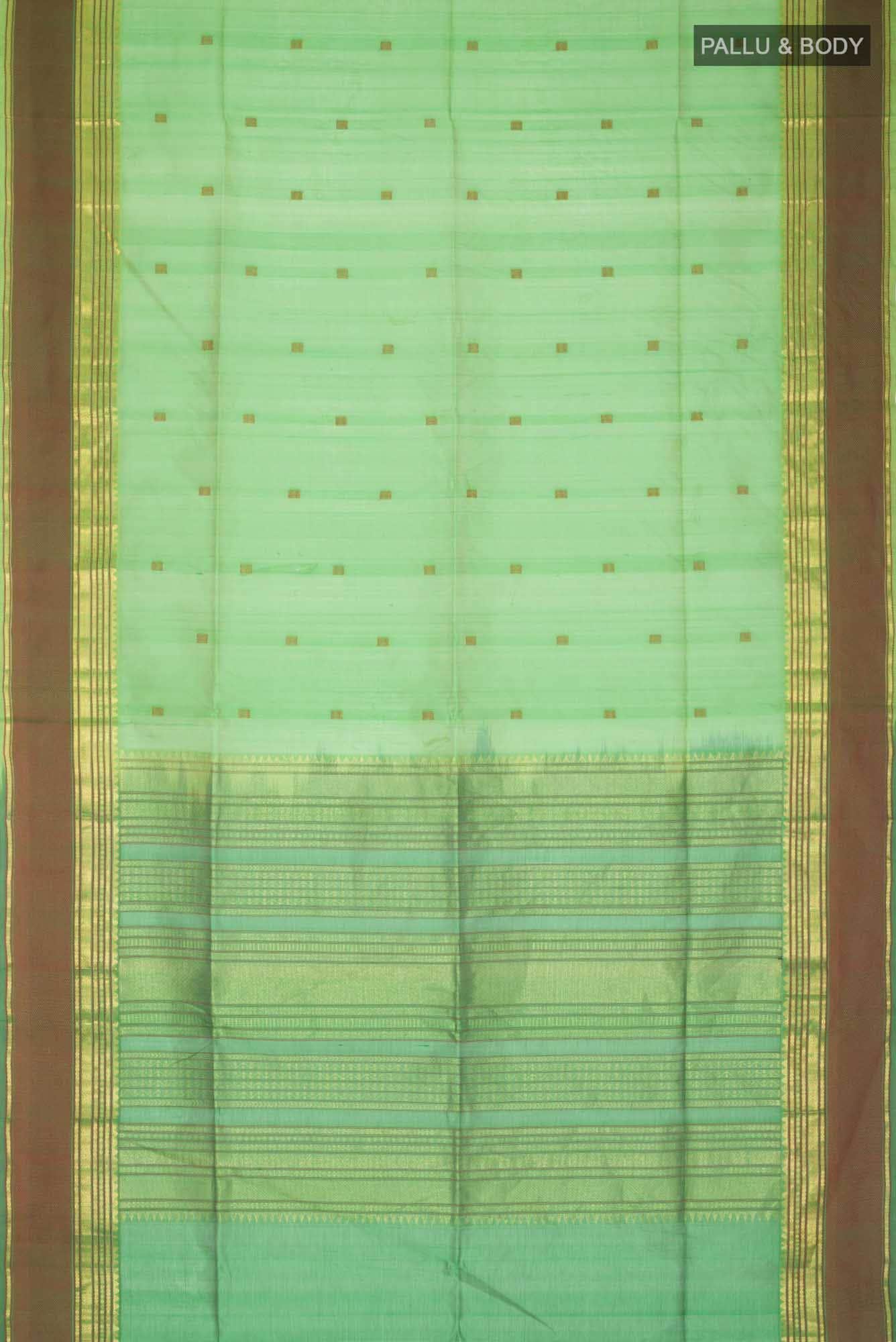 Parrot Green Coimbatore Silk Cotton Saree