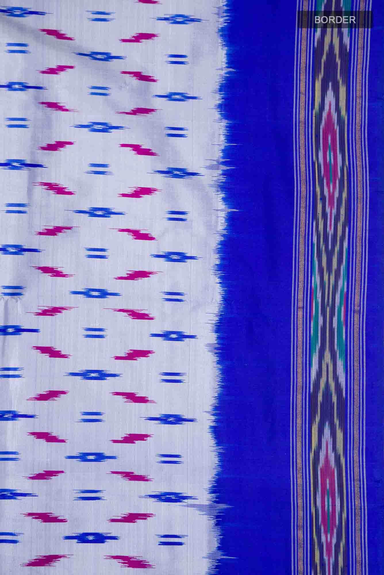 Light Blue Pochampally Silk Saree
