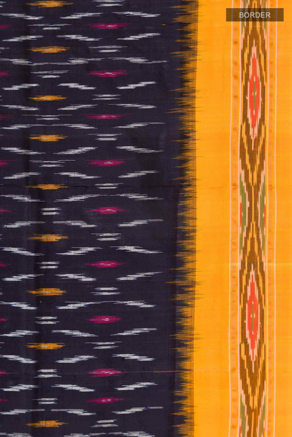 Black Pochampally Silk Saree