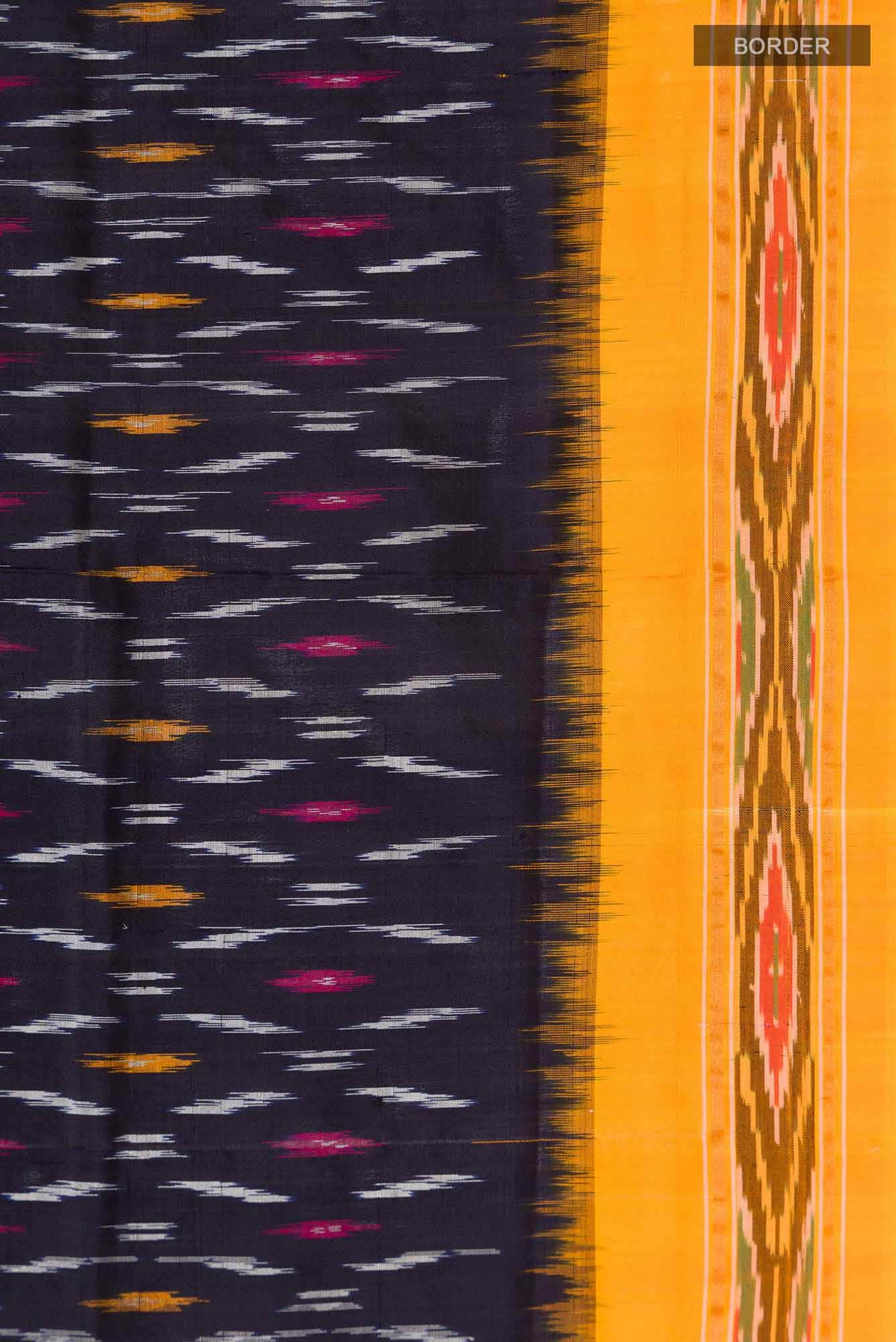 Black Pochampally Silk Saree