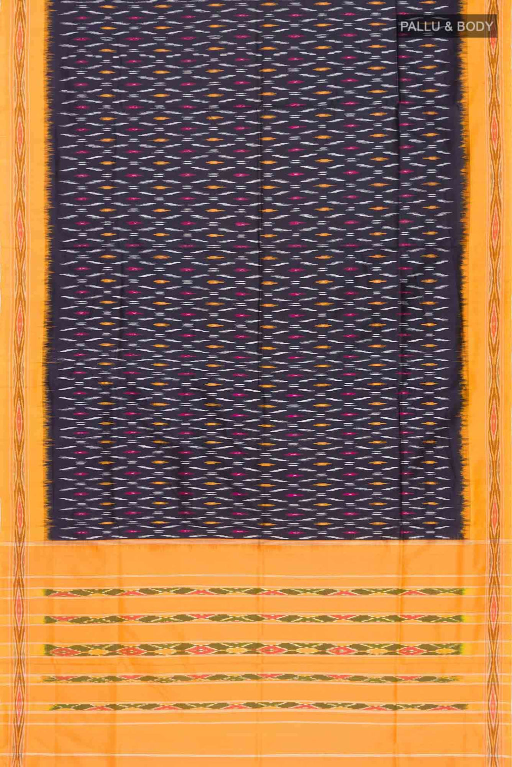Black Pochampally Silk Saree