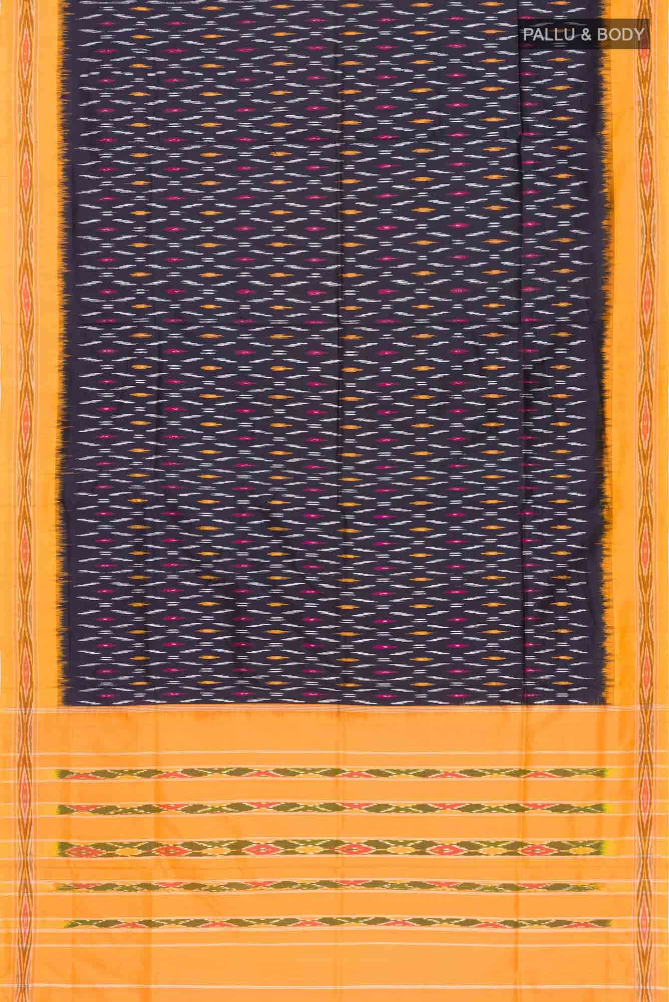 Black Pochampally Silk Saree