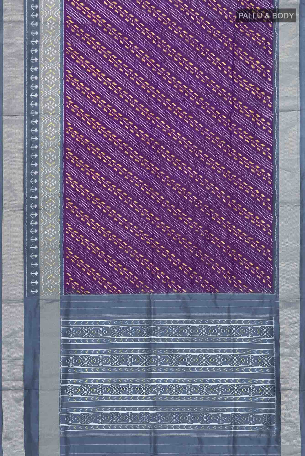 Violet Pochampally Silk Saree