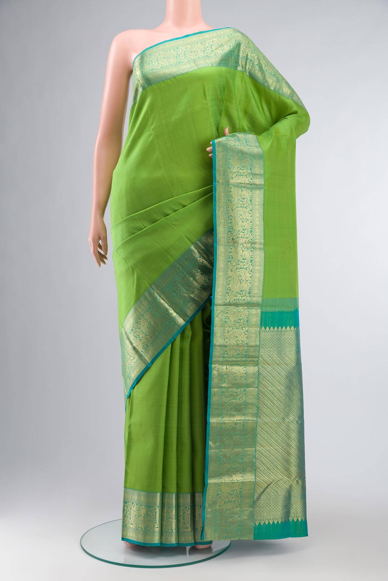 Green Kanchipuram Silk Saree