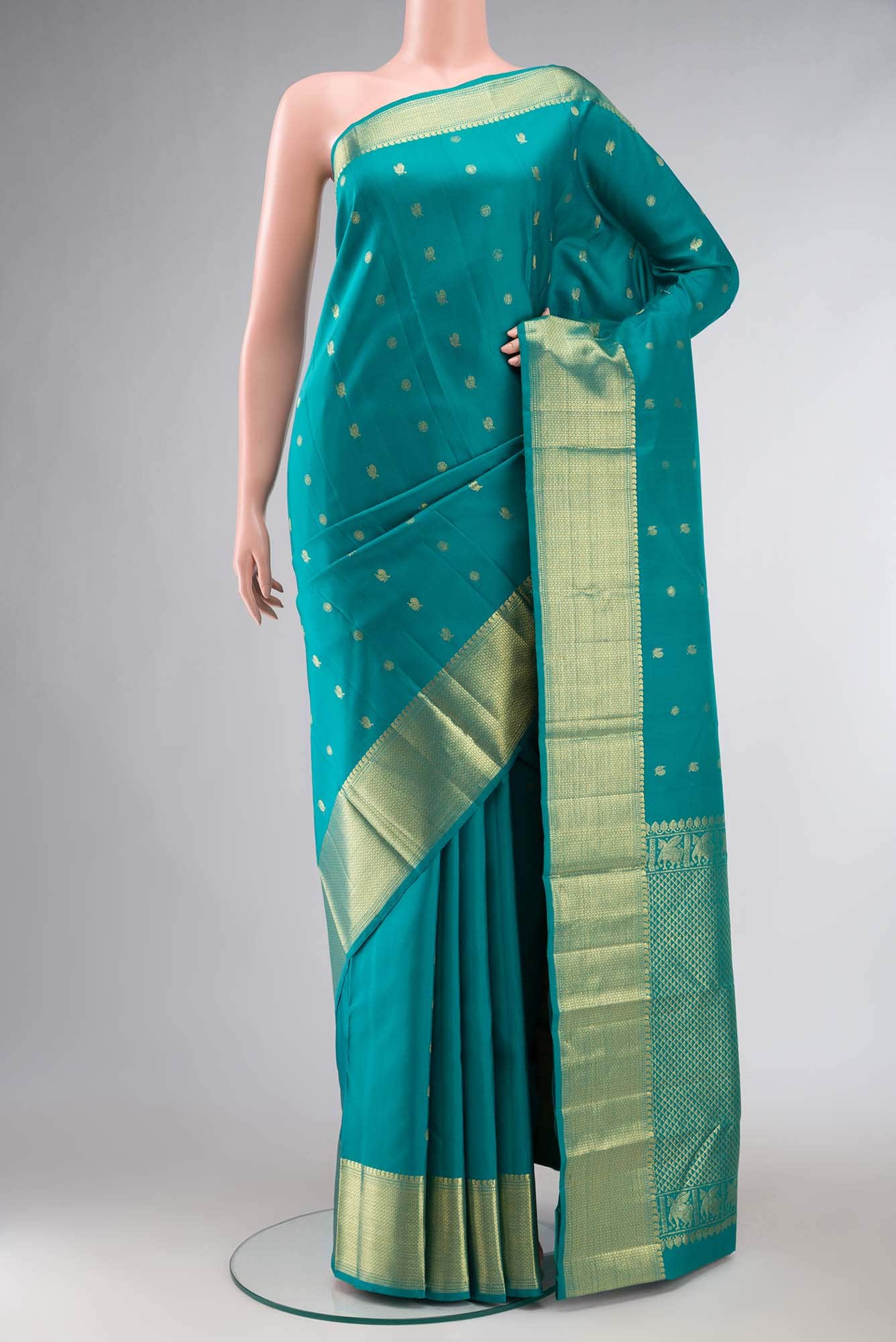 Green Kanchipuram Silk Saree