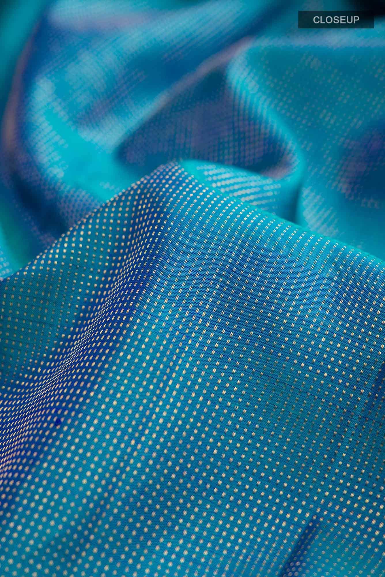 Blue Kanchipuram Silk Saree