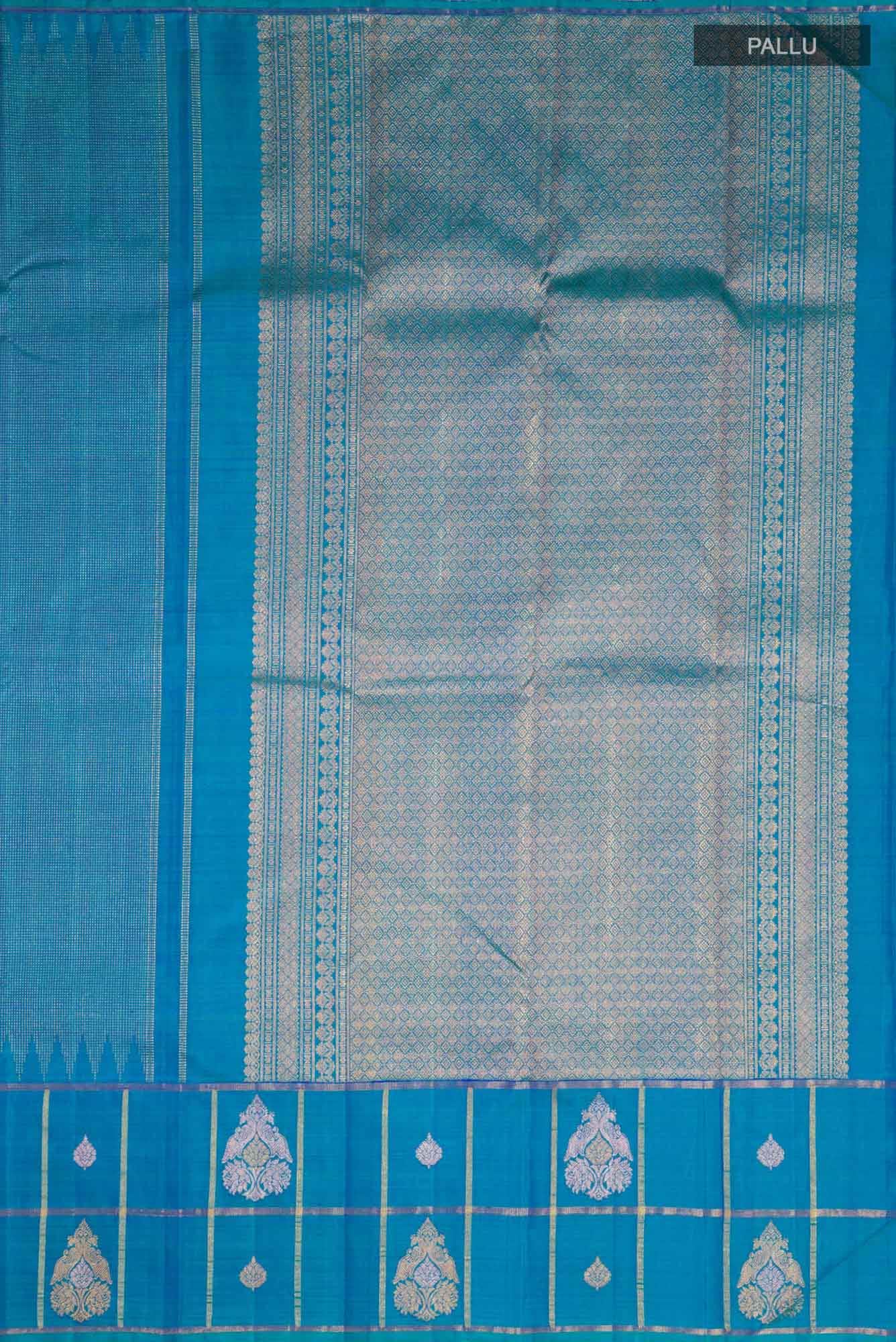 Blue Kanchipuram Silk Saree