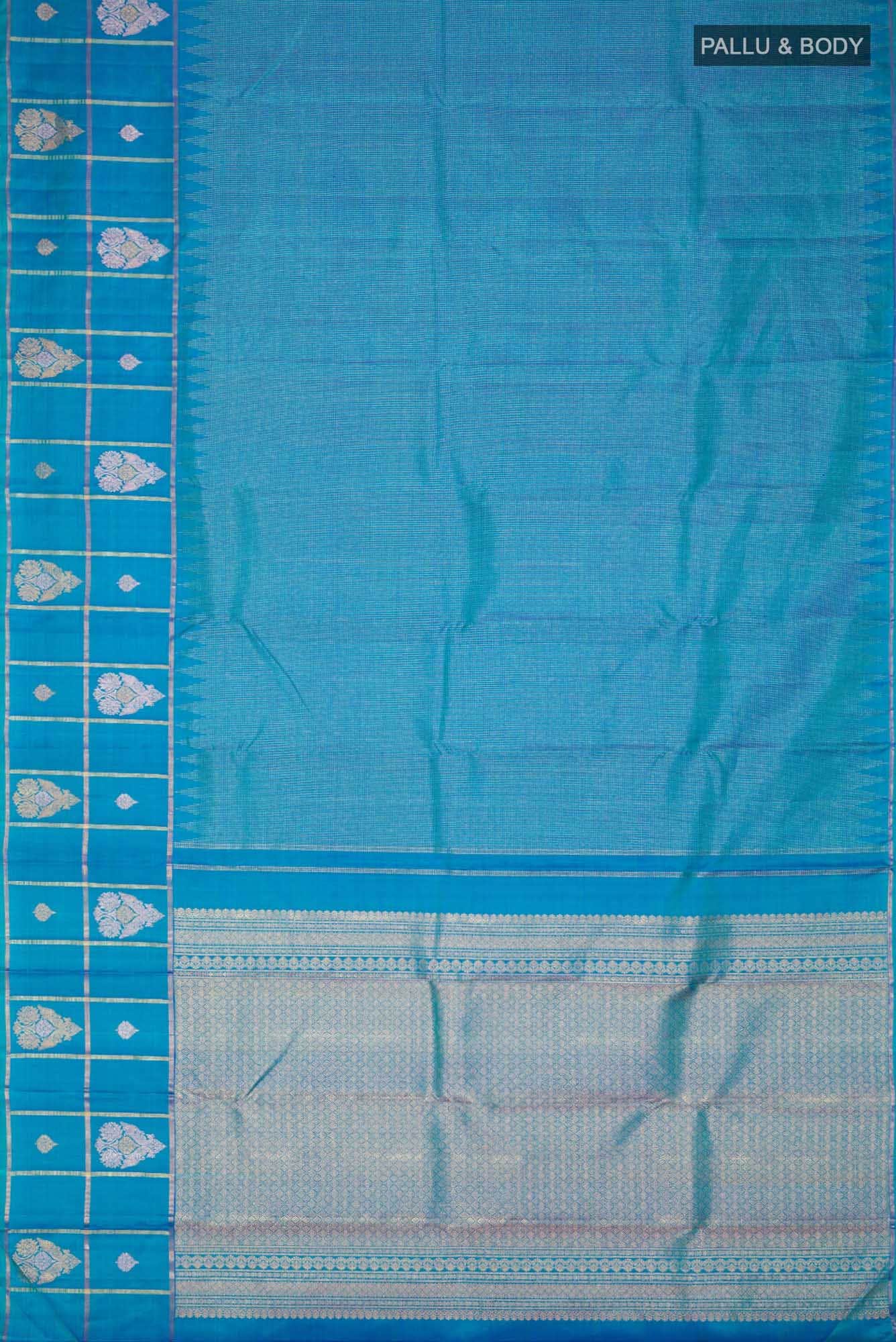 Blue Kanchipuram Silk Saree