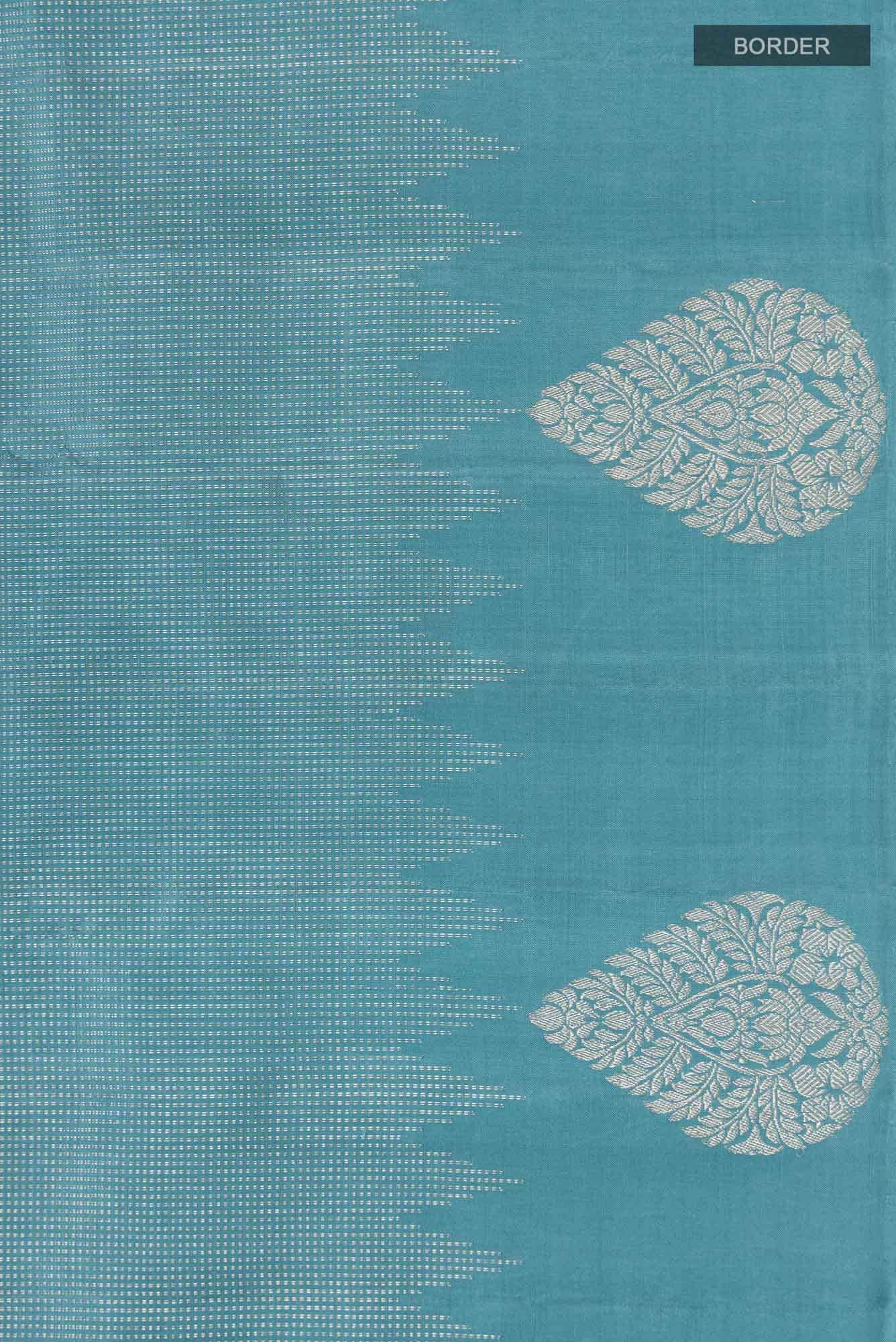 Blue Kanchipuram Silk Saree