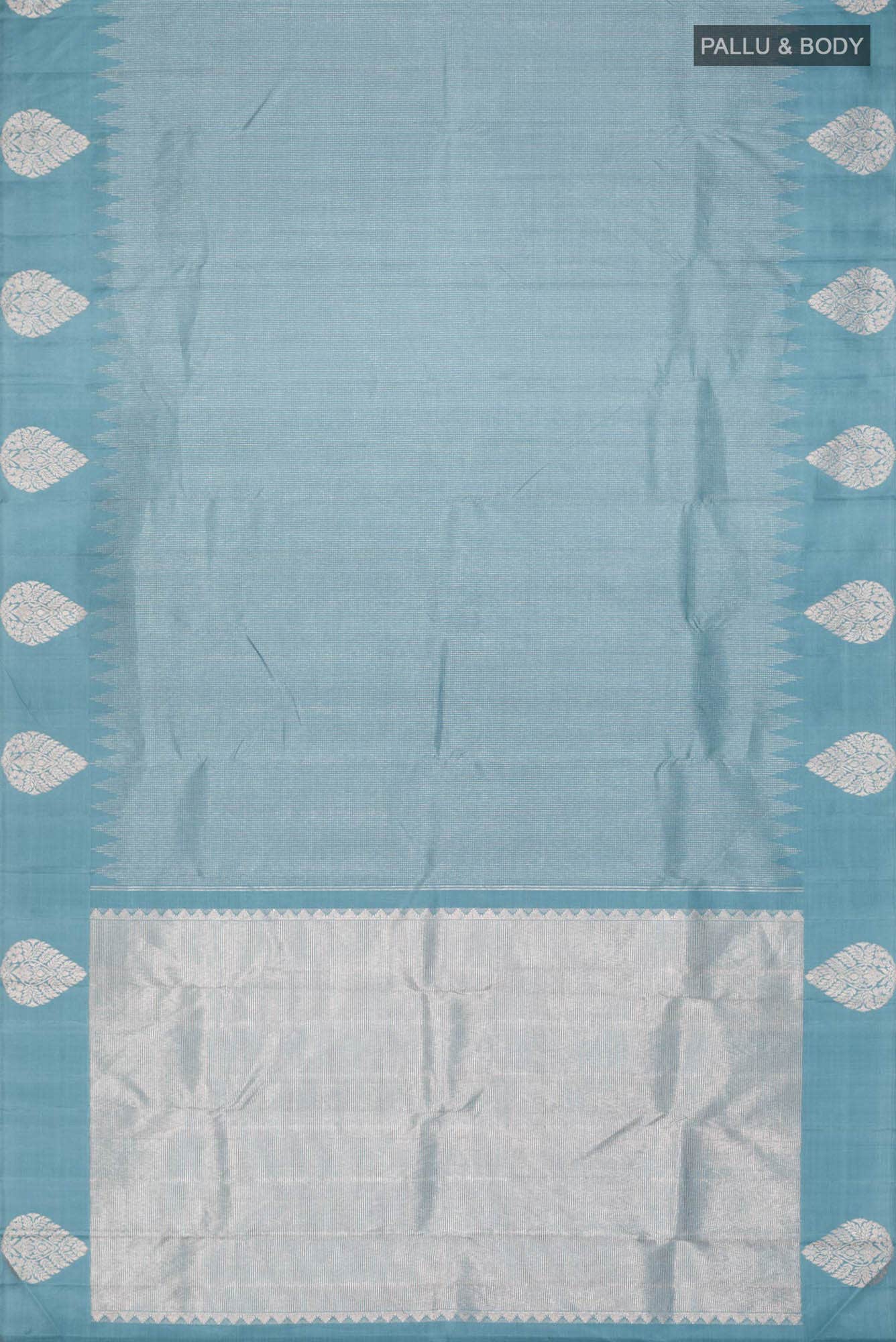 Blue Kanchipuram Silk Saree