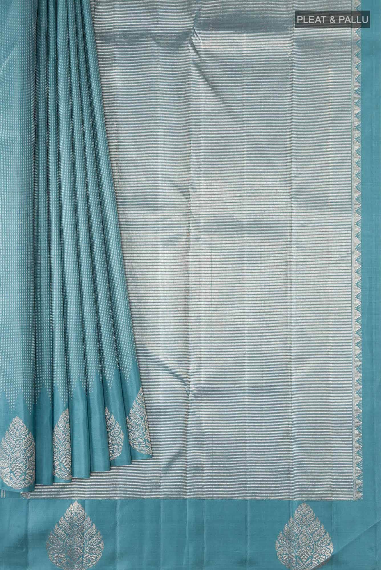 Blue Kanchipuram Silk Saree