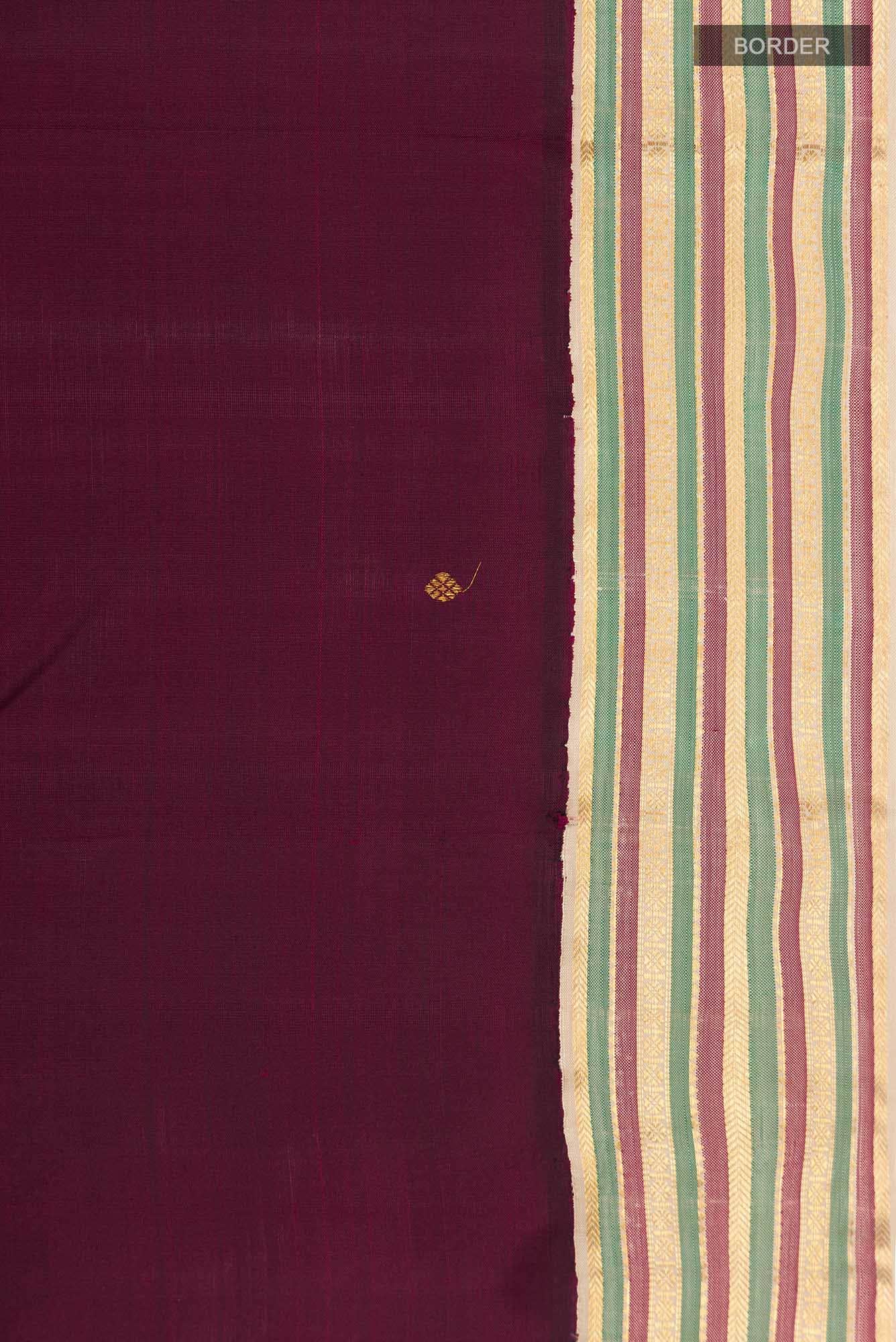 Maroon Kanchipuram Silk Saree