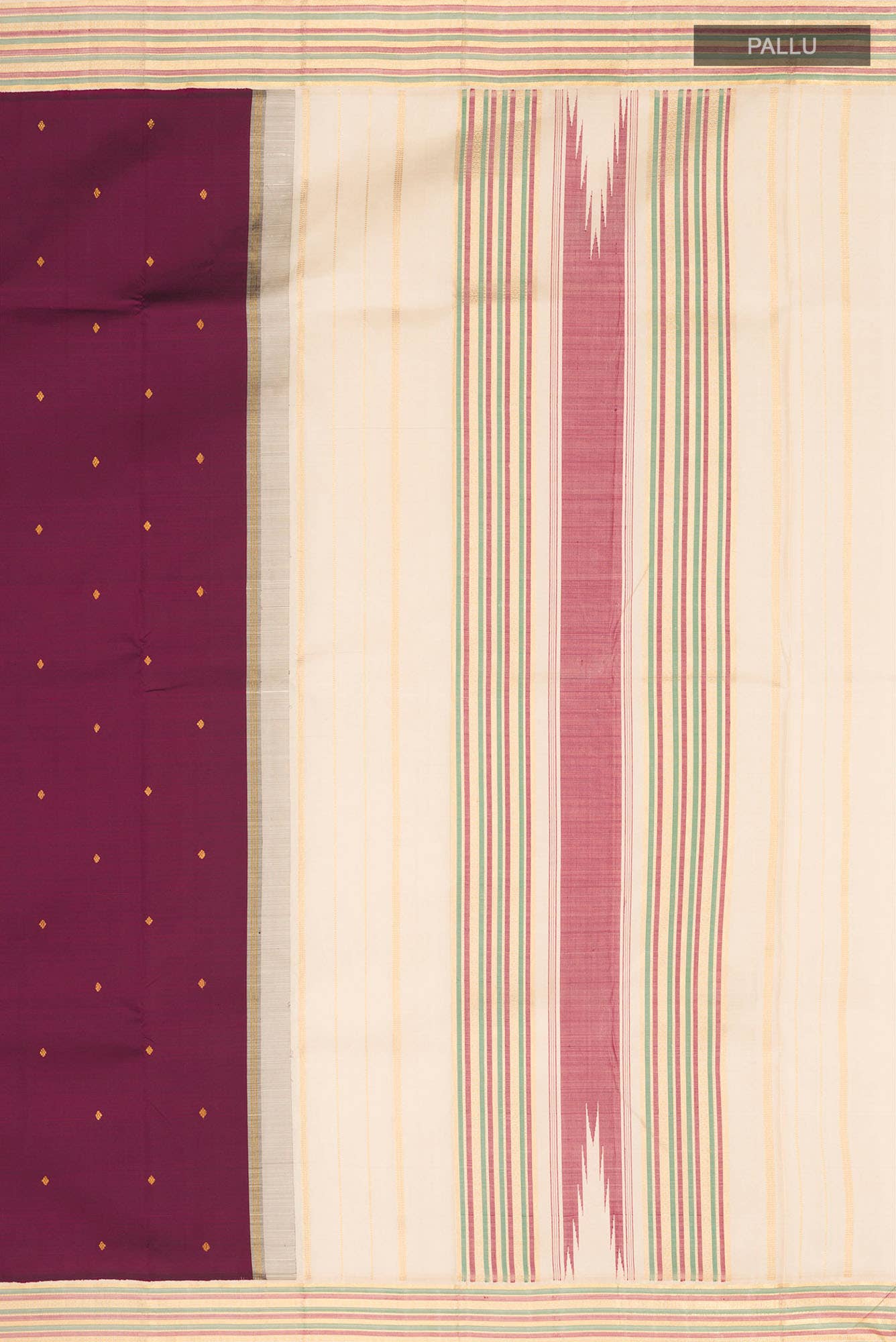 Maroon Kanchipuram Silk Saree