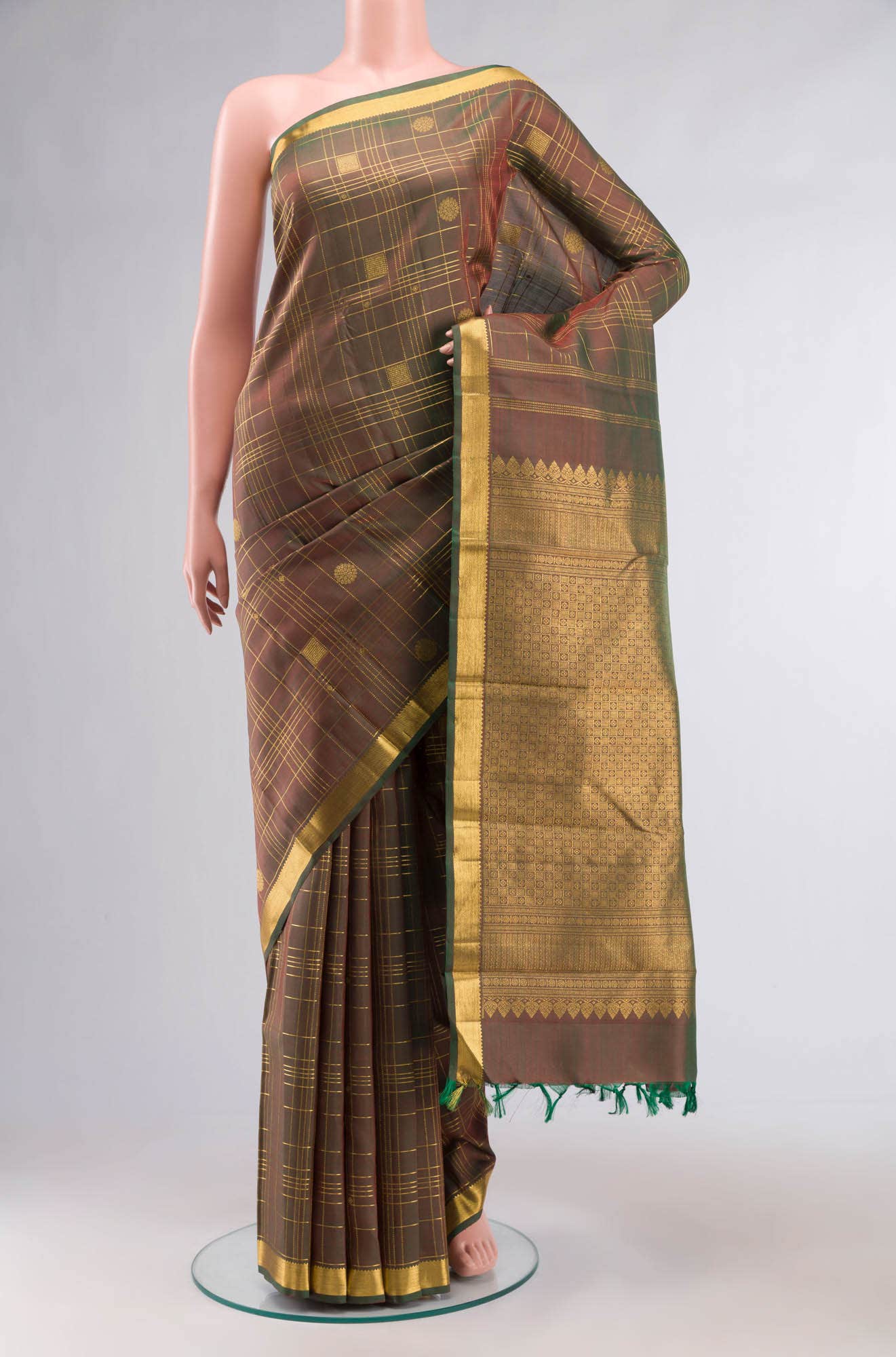 Multi Kanchipuram Silk Saree