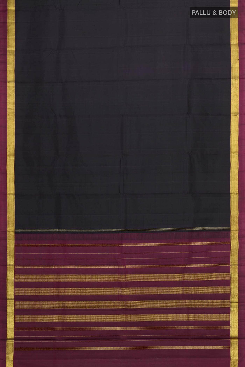 Black Kanchipuram Silk Saree