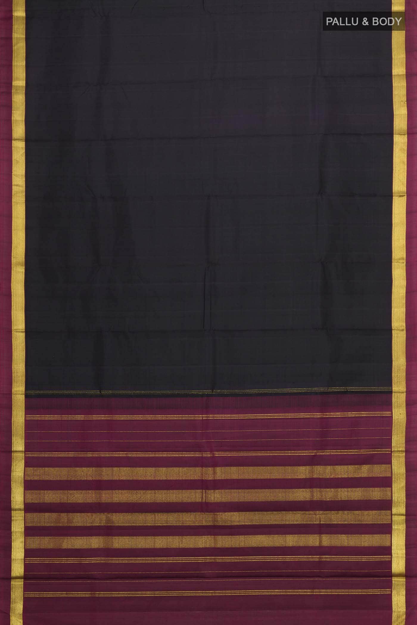 Black Kanchipuram Silk Saree