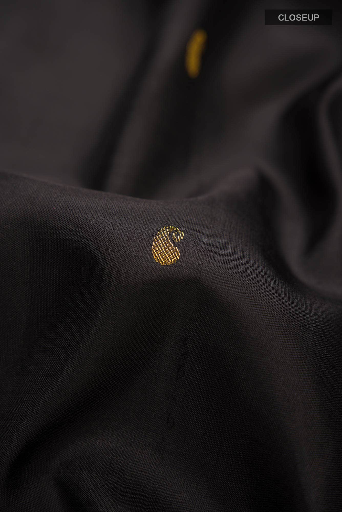 Black Kanchipuram Silk Saree