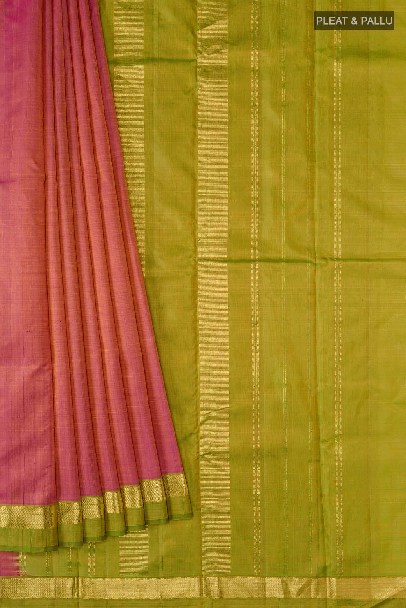 Pink Kanchipuram Silk Saree
