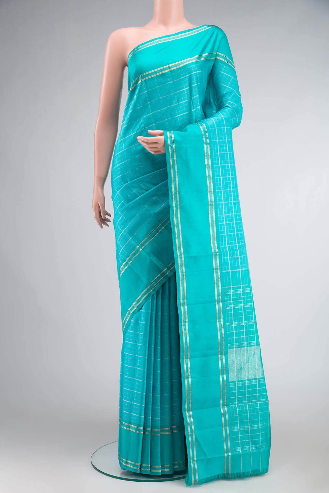 Blue Kanchipuram Silk Saree