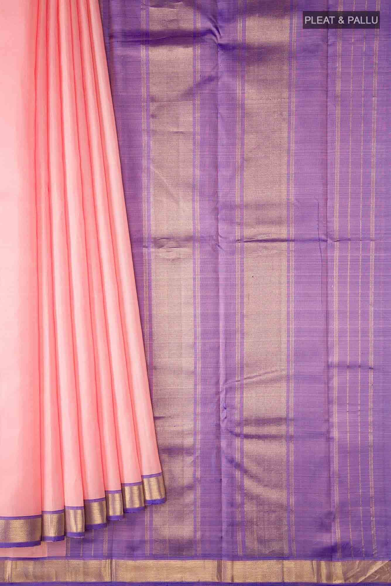 Pink Kanchipuram Silk Saree