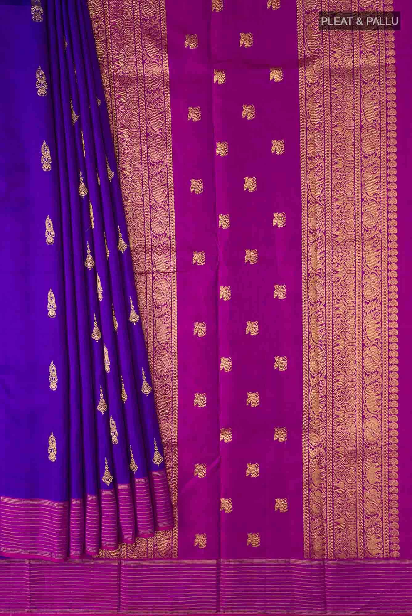 Blue Kanchipuram Silk Saree