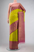Pure Silk Pure Zari Green Kanjivaram Saree