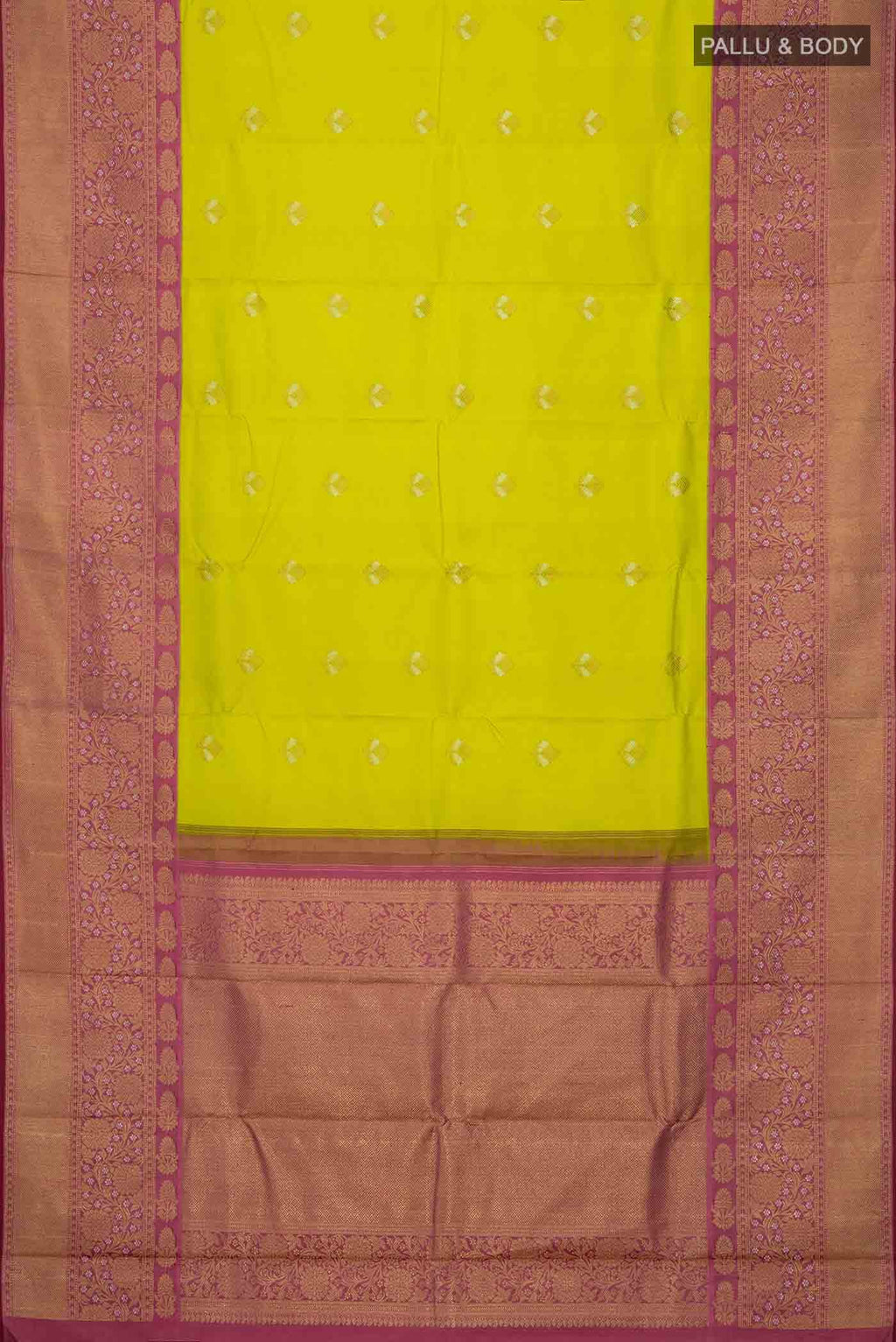 Pure Silk Pure Zari Green Kanchipuram Saree