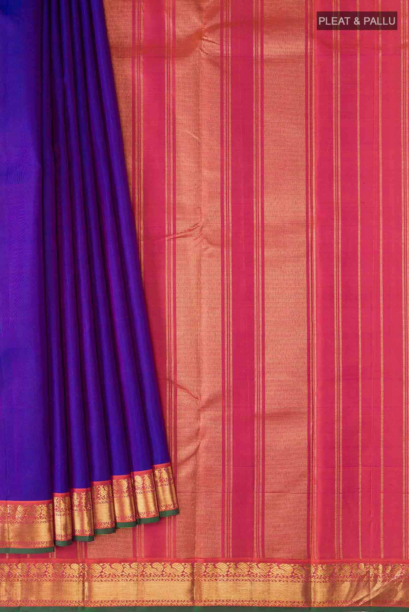 Blue Kanchipuram Silk Saree