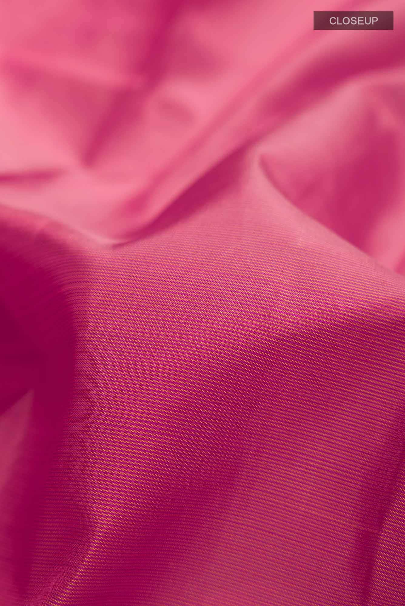 Pink Kanchipuram Silk Saree