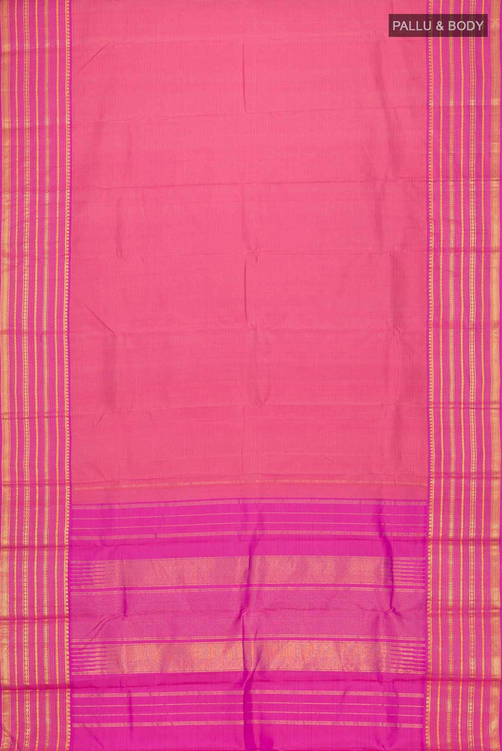Pink Kanchipuram Silk Saree