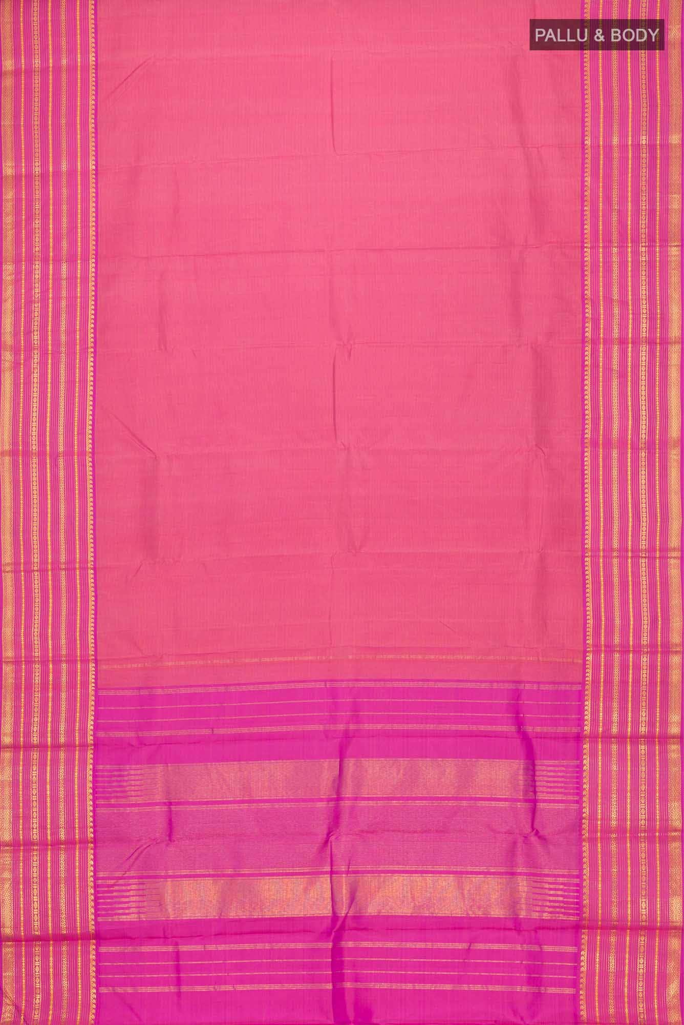 Pink Kanchipuram Silk Saree
