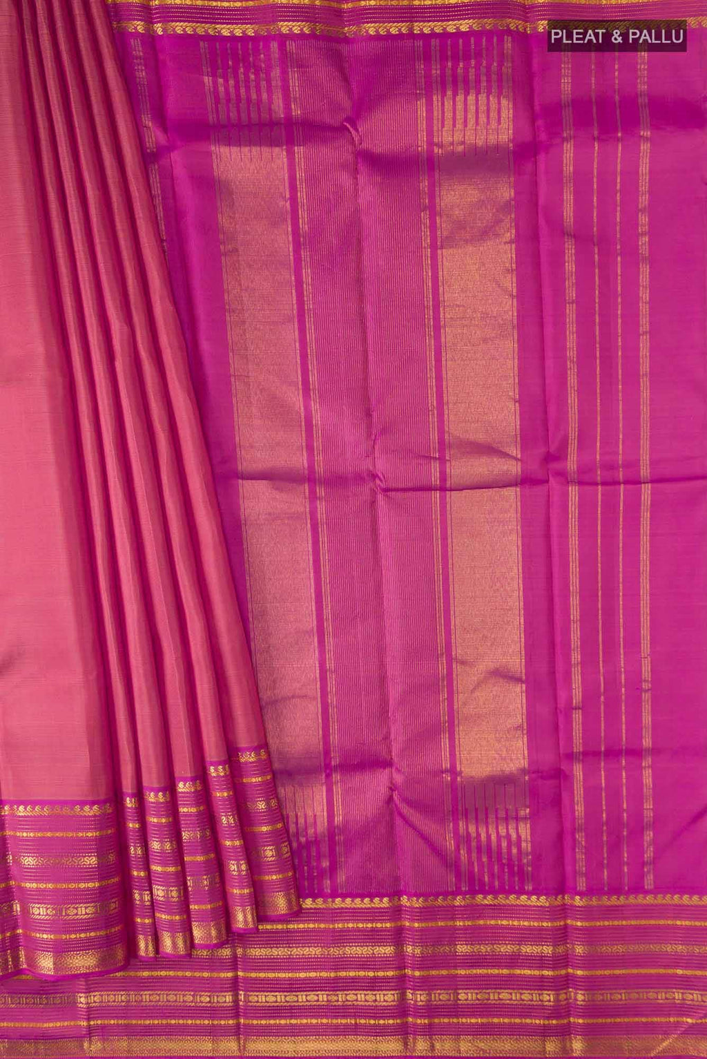 Pink Kanchipuram Silk Saree