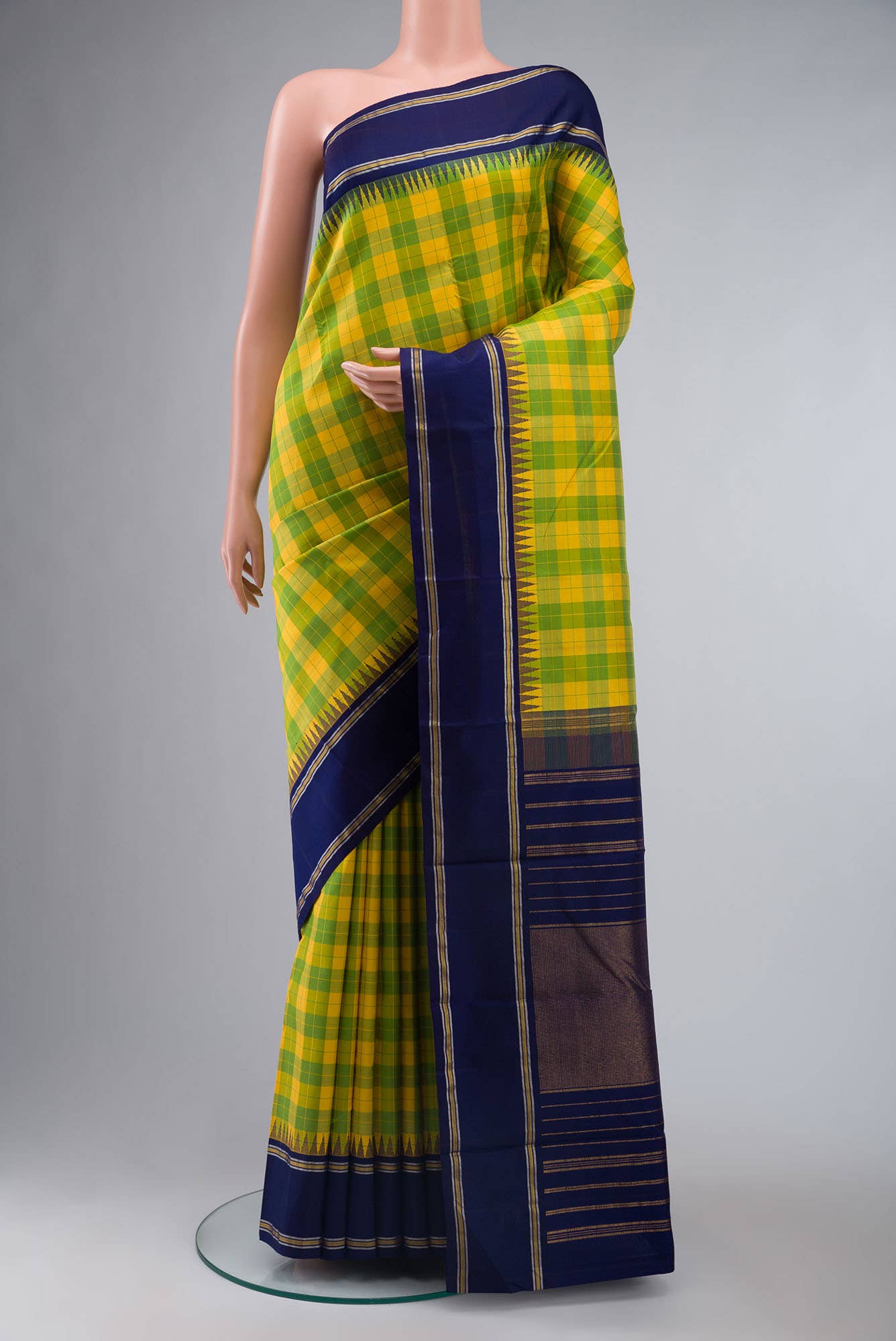 Multi Kanchipuram Silk Saree