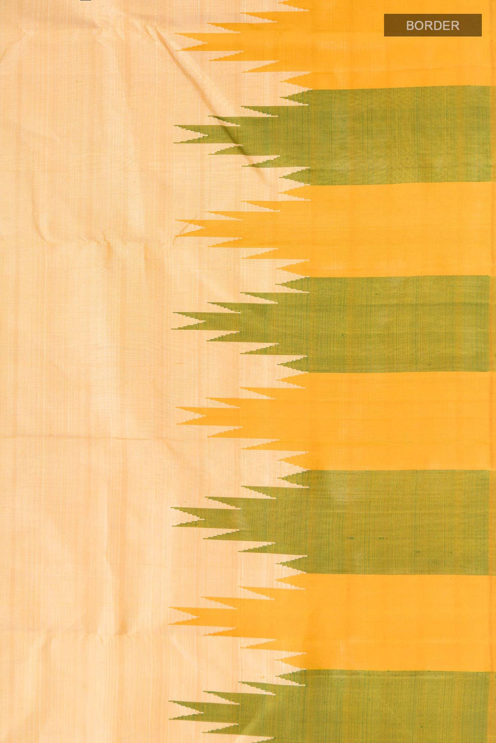 Beige Kanchipuram Silk Saree