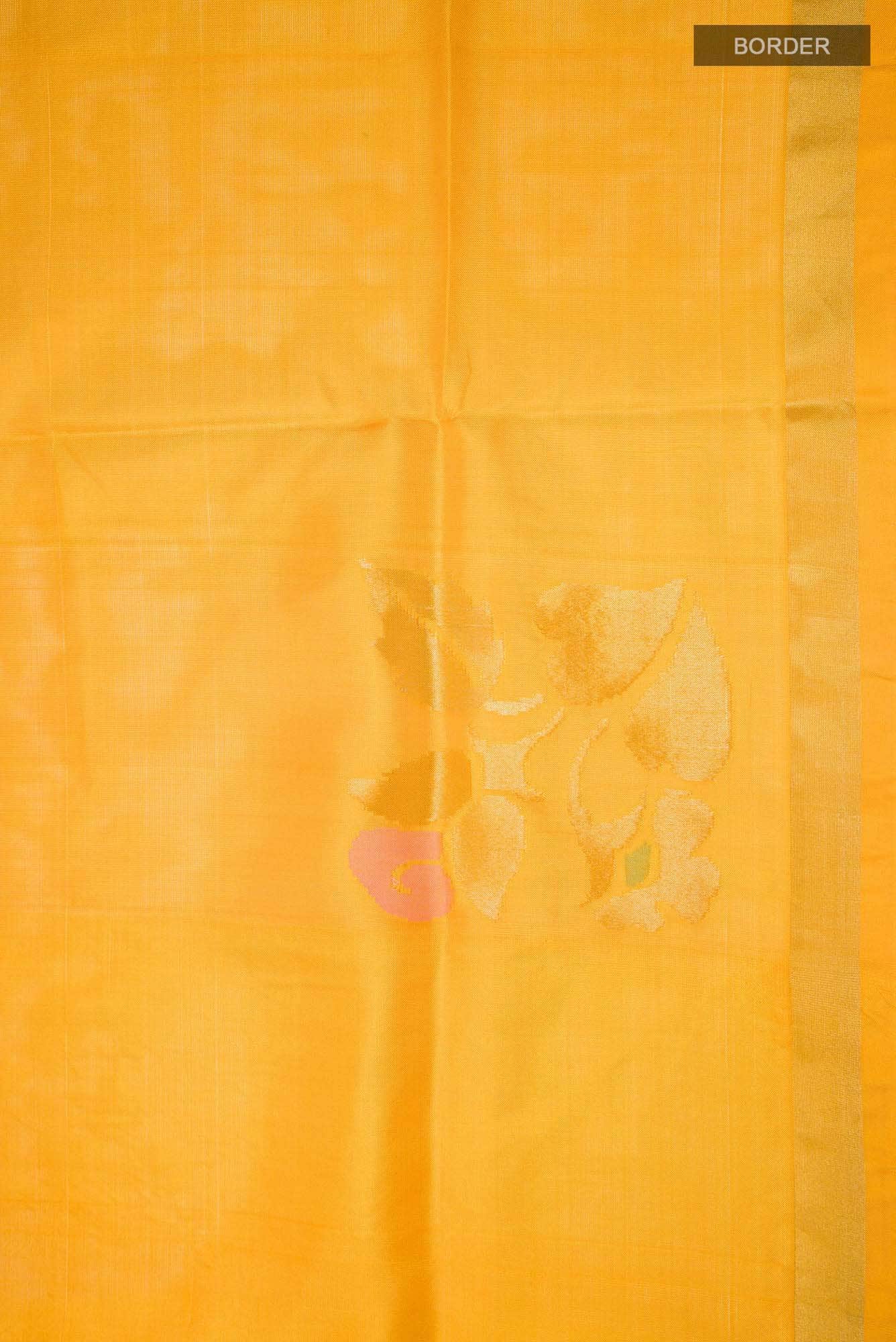 Orange Uppada Silk Saree