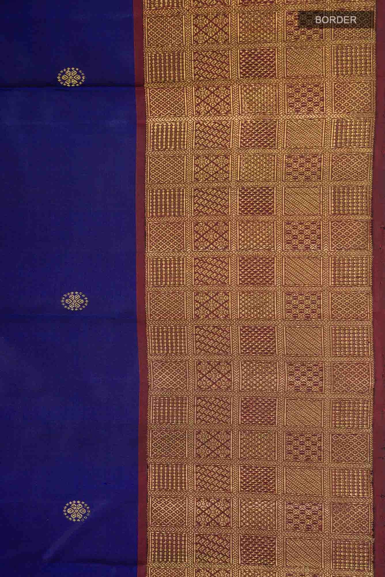 Blue Kanchipuram Silk Saree