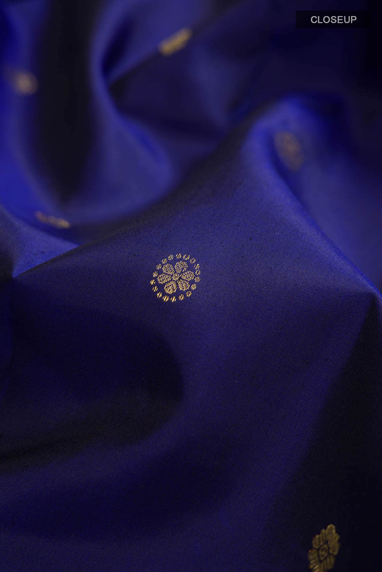 Blue Kanchipuram Silk Saree