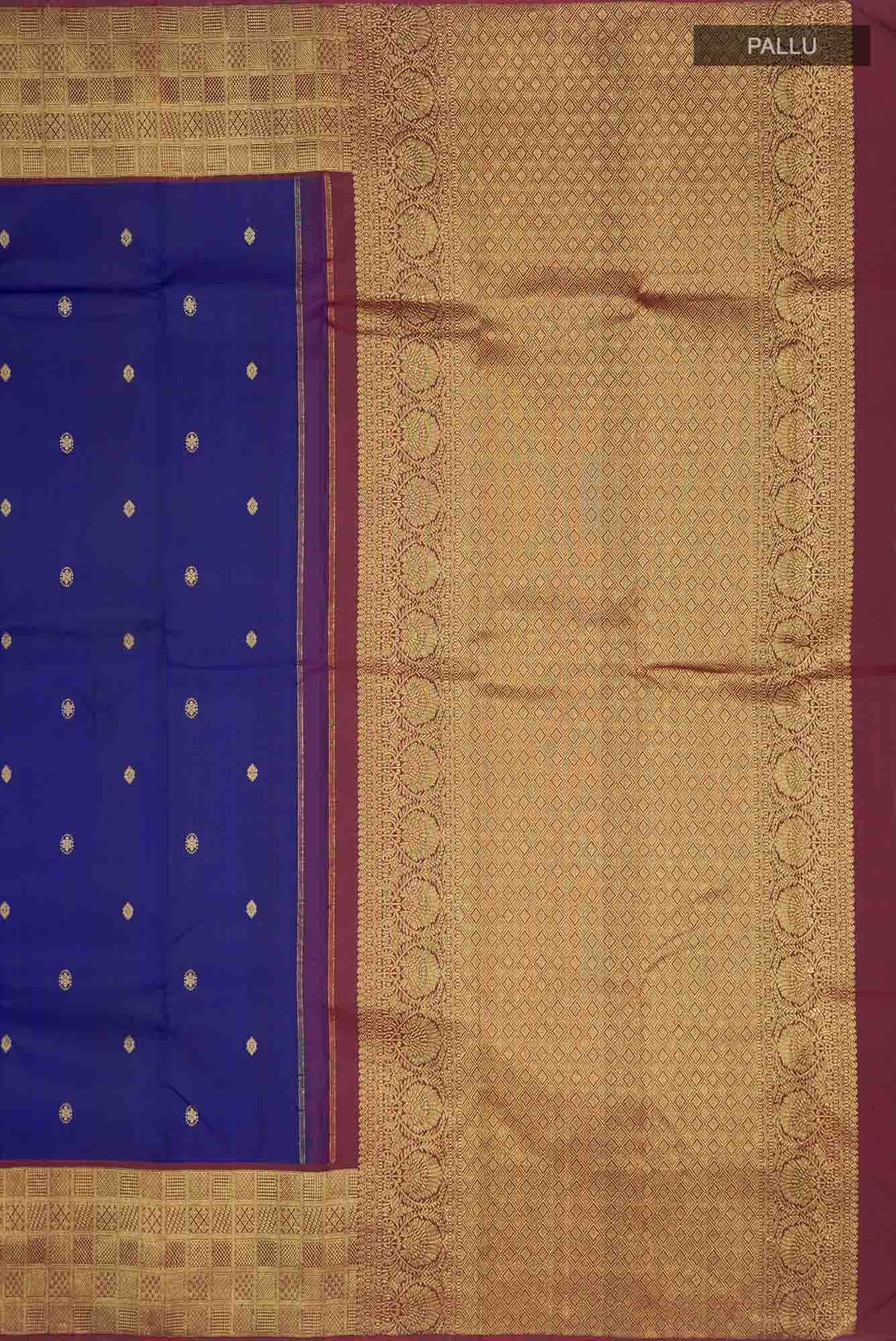 Blue Kanchipuram Silk Saree