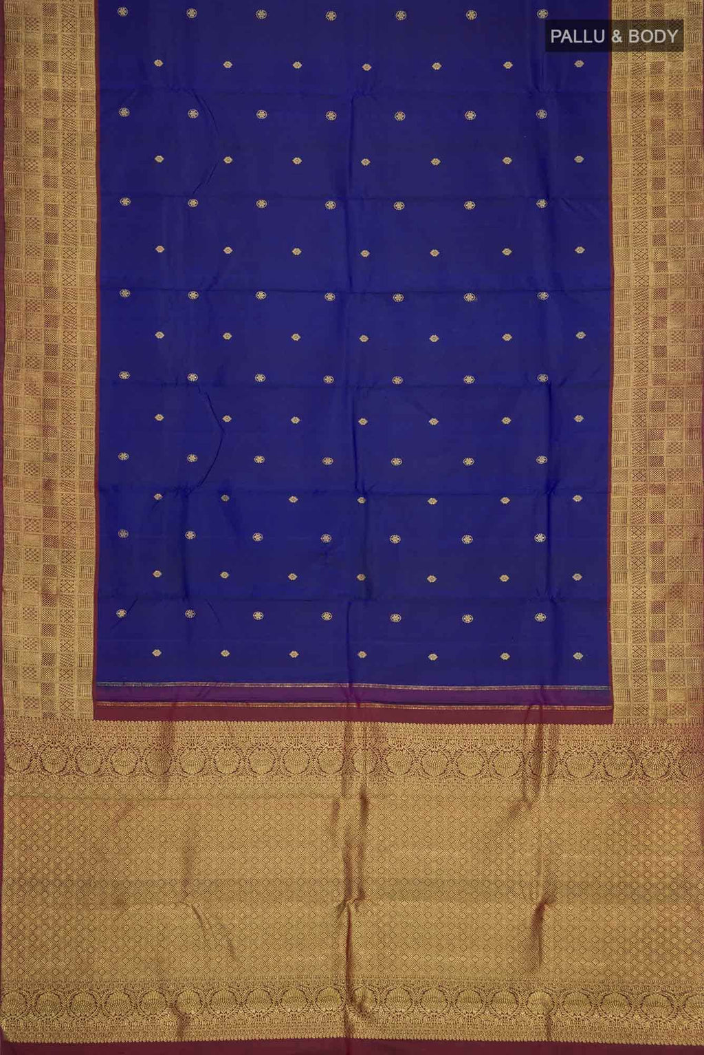 Blue Kanchipuram Silk Saree