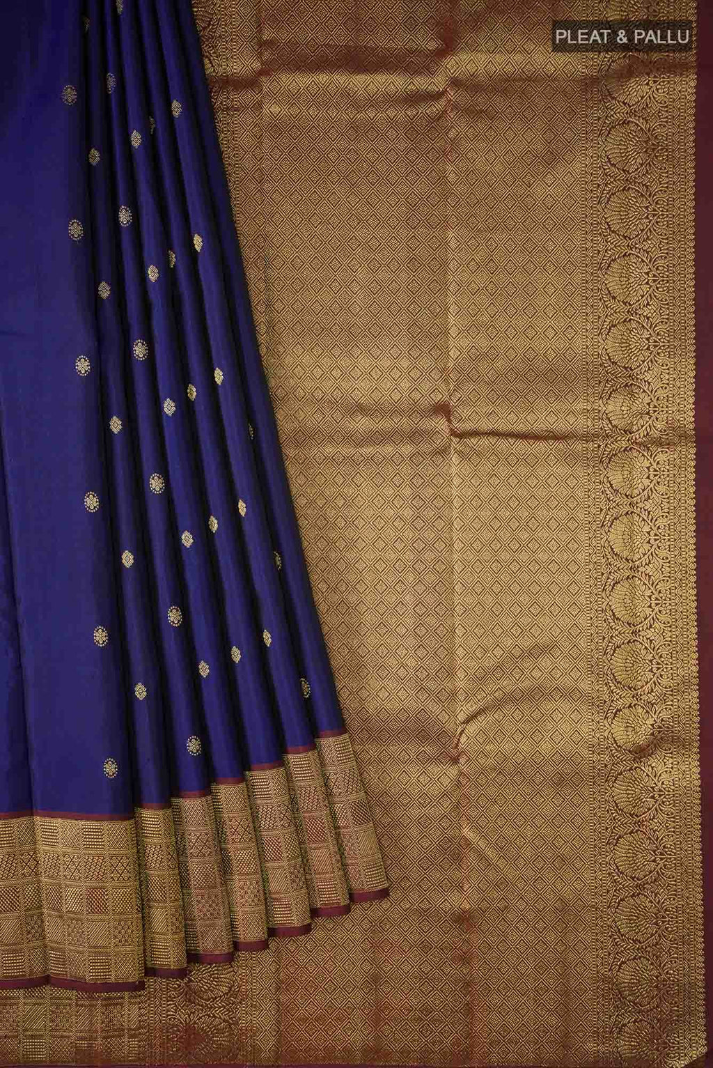 Blue Kanchipuram Silk Saree