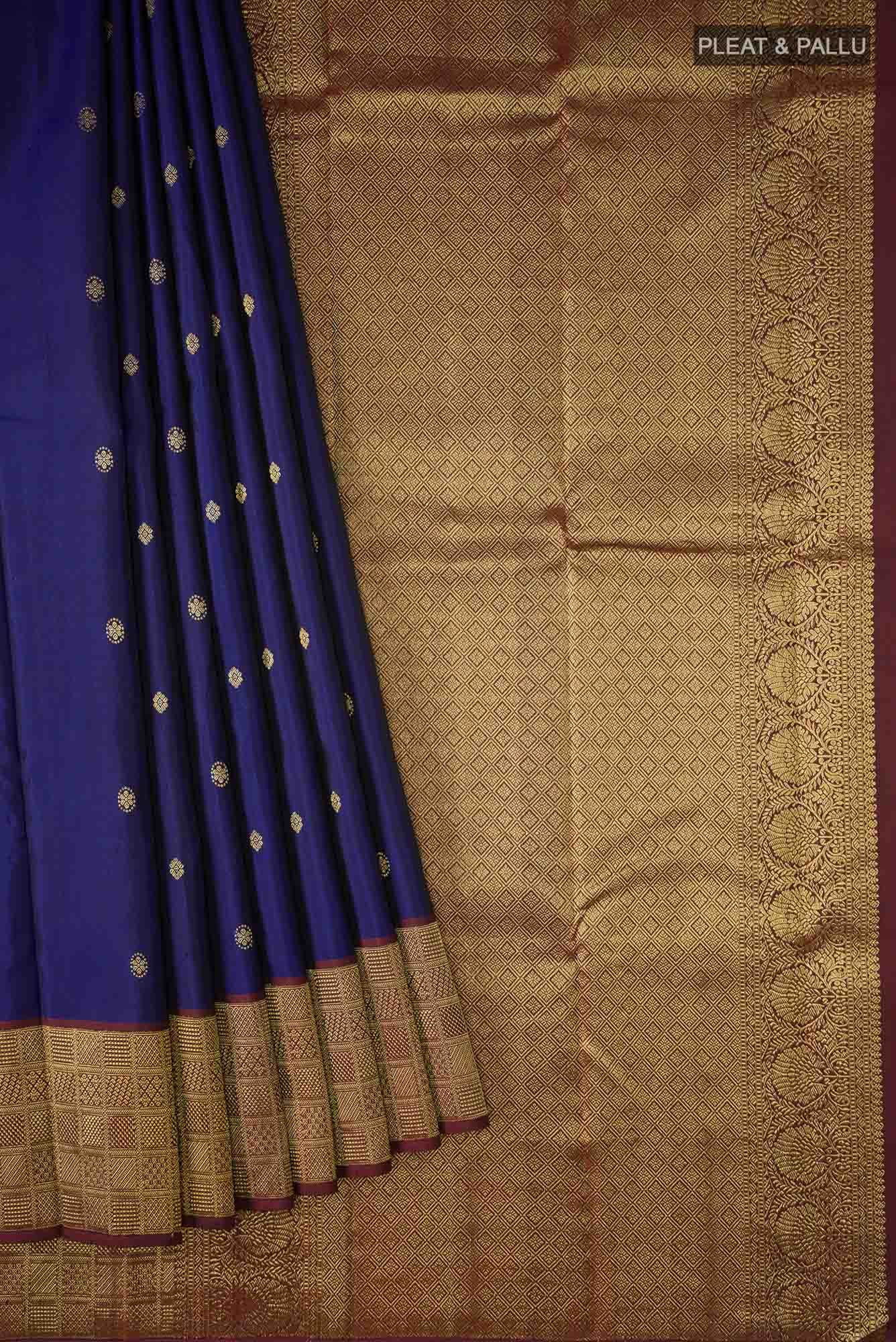 Blue Kanchipuram Silk Saree